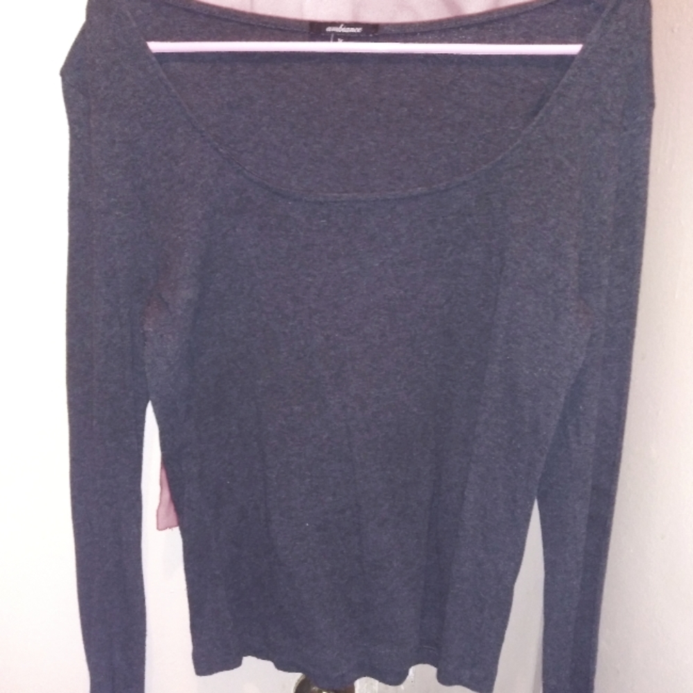 Women's Sweater Tops (Charcoal Grey/Red). $15 each/2 for $25